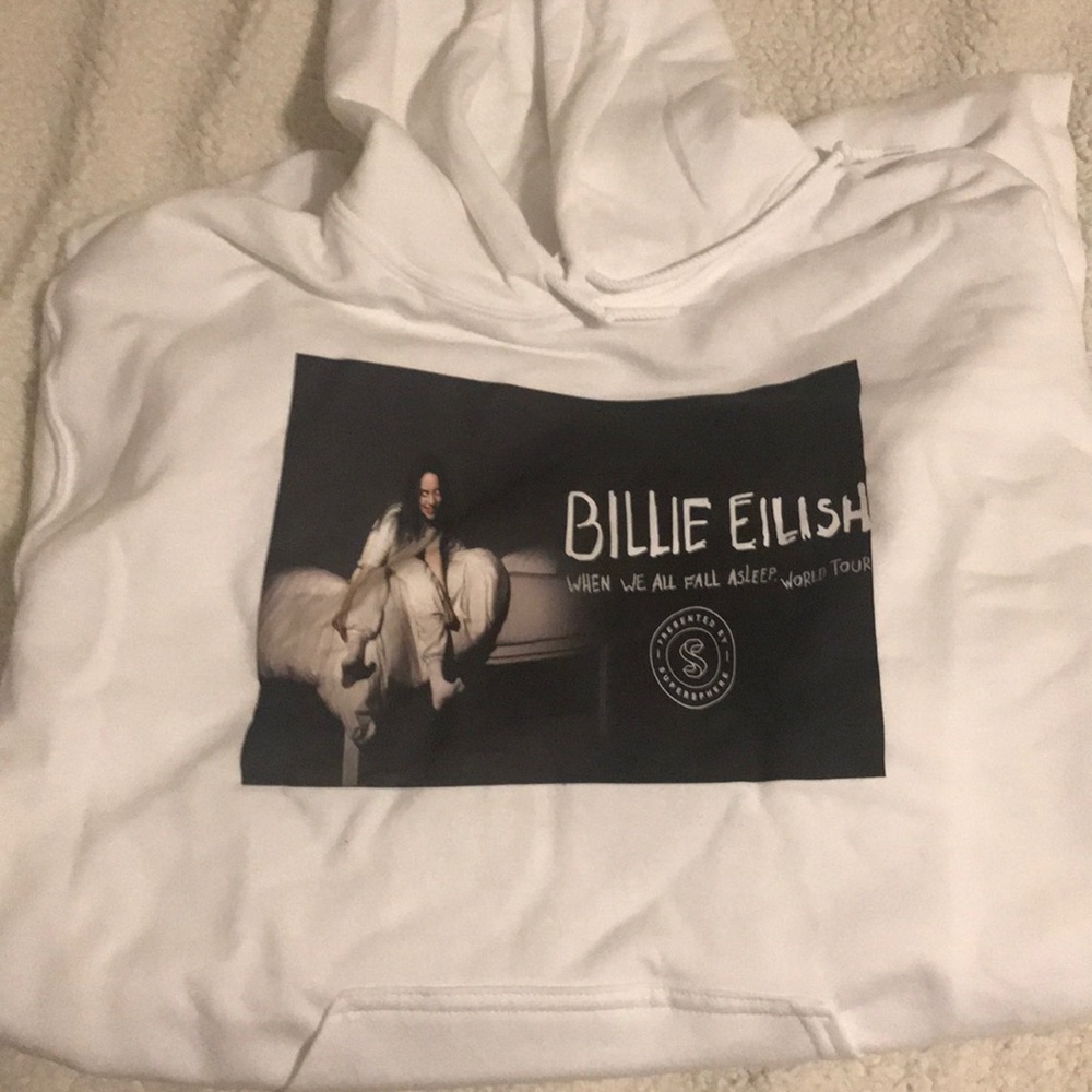 Custom Billie Eilish tour sweatshirt!